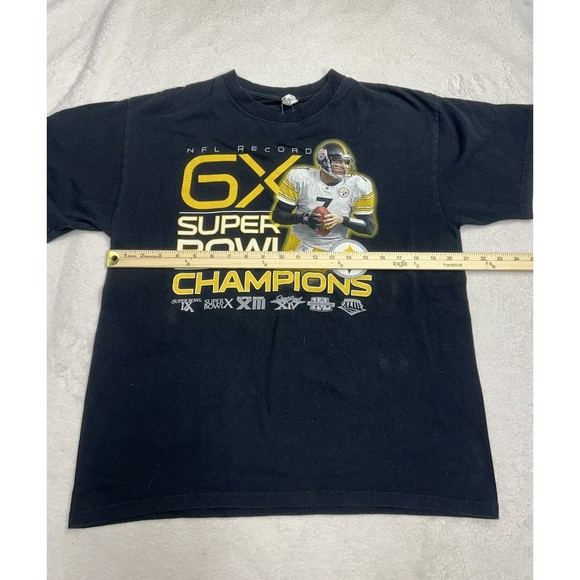 Pittsburgh Steelers 6X Super Bowl Champions Big Ben Graphic T-Shirt Size Large - Picture 4 of 6